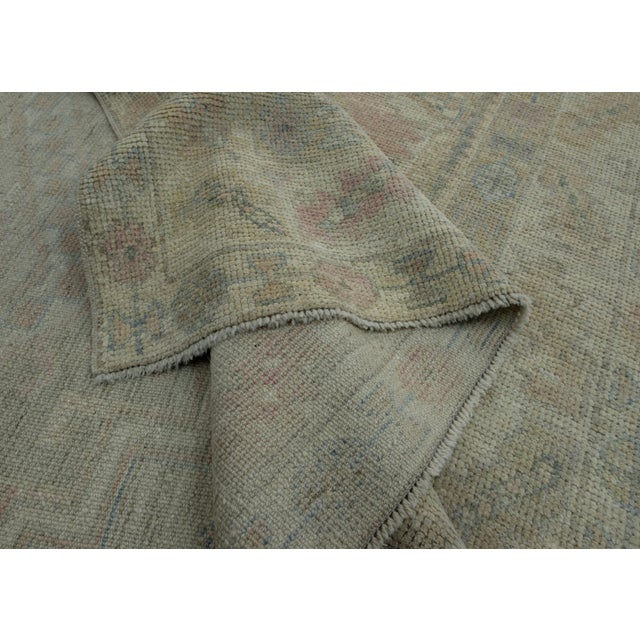 Brown Turkish Oushak Rug 4'10" x 7'3" #17298 For Sale - Image 8 of 8