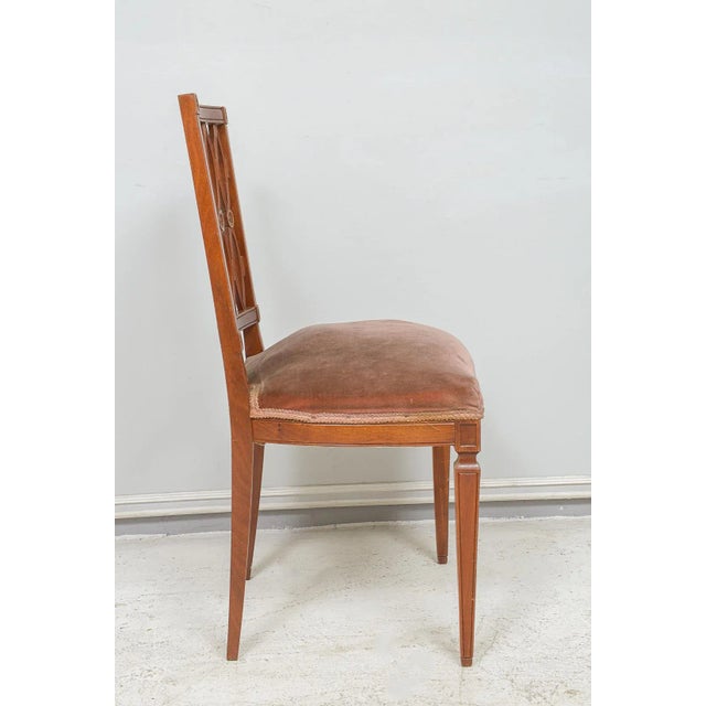 Auburn Set of Eight Continental Dining Chairs in the Neoclassic Manner For Sale - Image 8 of 11