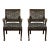 Pair of Vintage Late 18th Century Style Zebra Armchairs With Lion's Head Armrests For Sale
