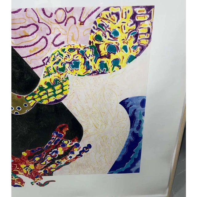 1980s Nancy Graves 1988 “Borborygmi” Painting For Sale - Image 5 of 13