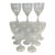 1990s Vintage Art Deco Hollywood Regency Mikasa Park Lane Water-Wine Goblets - Set of 12. For Sale