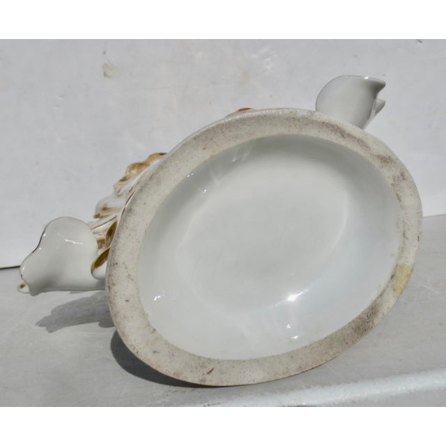 Gold Old Paris (Vieux Paris) Rococo Porcelain Vase For Sale - Image 8 of 11