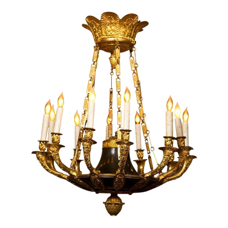 D'Ore Bronze Empire Chandelier Chairish