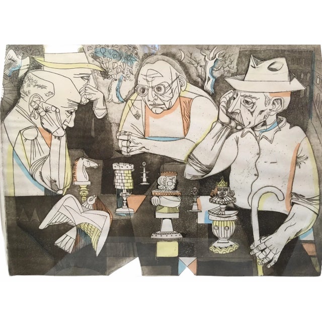 Vintage Mid-Century Signed and Numbered Color Serigraph by Irving Amen For Sale - Image 4 of 12