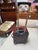 Embossed Crocodile Leather Trolley Luggage, Maroon For Sale - Image 13 of 13