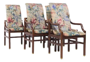 Henredon Heritage Walnut Dining Chairs - Set of 6