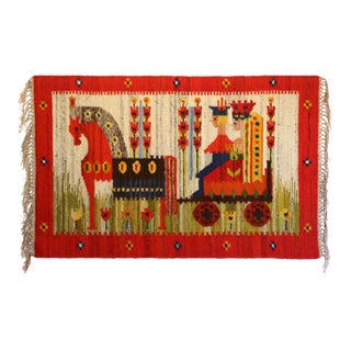 1950s Polish Hanging Tapestry For Sale
