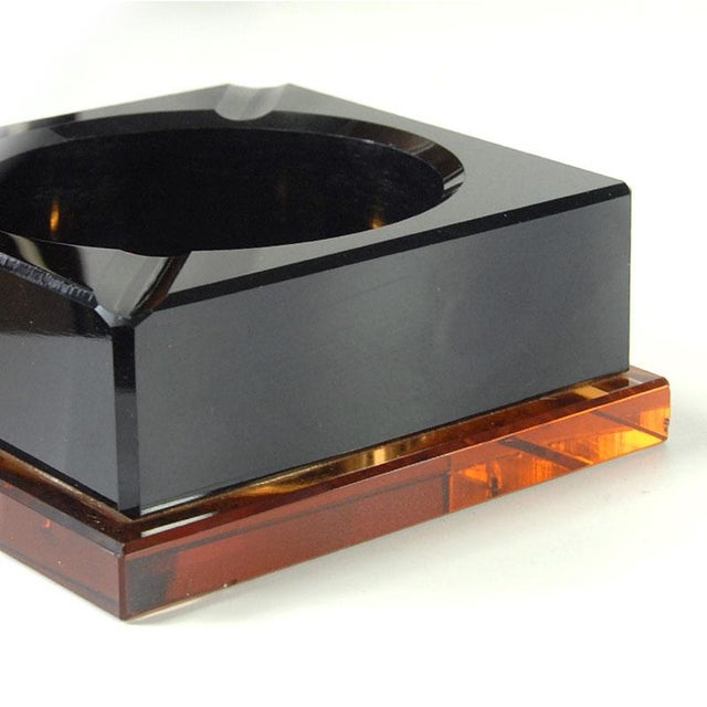 Art Deco French Glass Ashtray, 1930s For Sale - Image 3 of 9