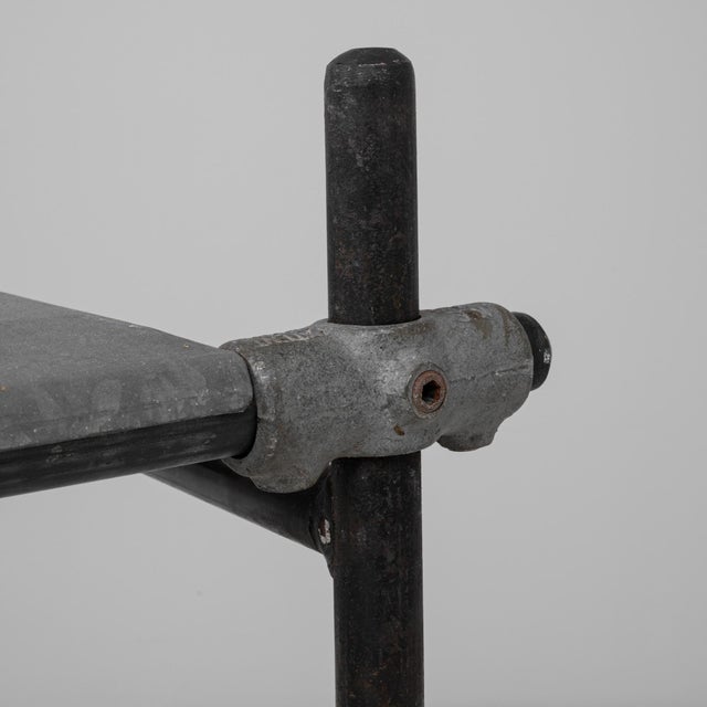 20th Century French Metal Console Table With Zinc Tops For Sale - Image 11 of 18