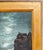 19th Century Moonlit Nocturne Oil Painting of a Shoreline For Sale - Image 4 of 9