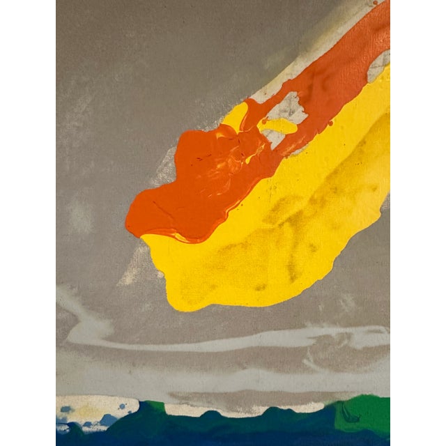 1980s Monumental Vintage Abstract Colorfield Painting For Sale - Image 4 of 9