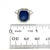 2010s Natural Sapphire Diamond Ring Size 6.5 14k White Gold 6.35 Certified For Sale - Image 5 of 9