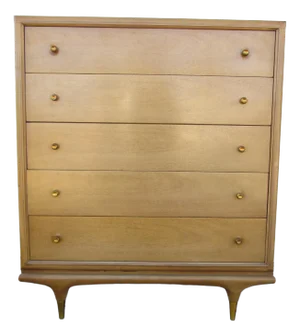 Kent Coffey the Continental 5 Drawer Highboy Dresser