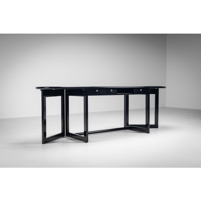 Drop Leaf Desk with Pamplona Chair by Augusto Savini for Pozzi, Italy, 1970s For Sale - Image 9 of 18