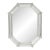 Mid-Century Venetian Braided Glass Rods & Reversed Etched Octagonal Mirror For Sale