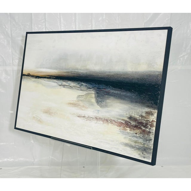 Abstract Large Abstract Landscape Oil Painting by Edward View, Framed For Sale - Image 3 of 18