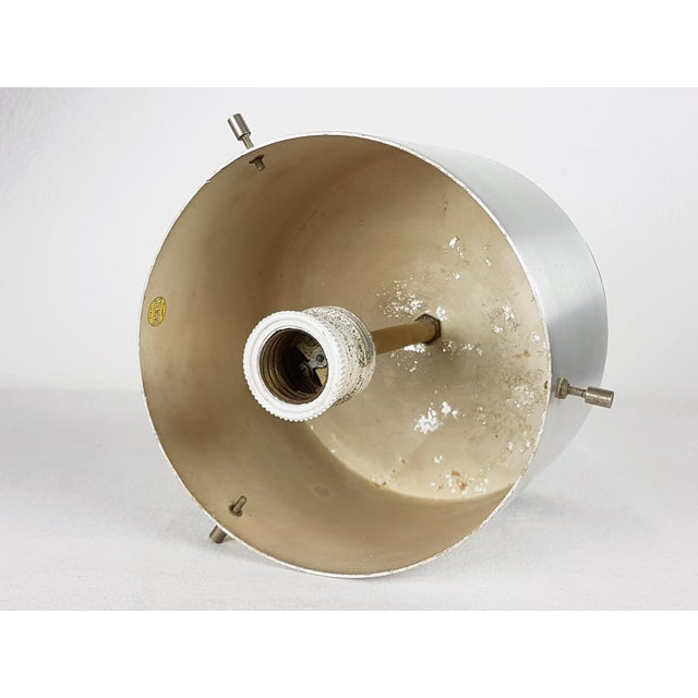 Black Cylindrical Opaline Glass and Black Metal Flush Mount by Bruno Gatta for Stilnovo, 1950s For Sale - Image 8 of 14