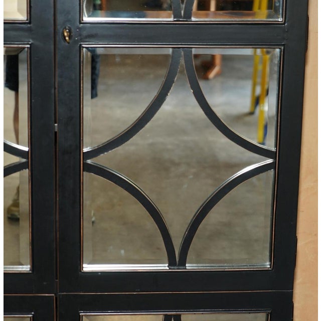 Wood Cabinet with Mirrored Doors by Julian Chichester For Sale - Image 7 of 16