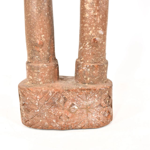 Wood Early 20th Century Fante Male and Female Figure Ghana For Sale - Image 7 of 7