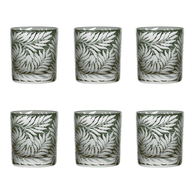 ARTEL Willow Double Old Fashioned Glasses, Set of 6, Smoke For Sale