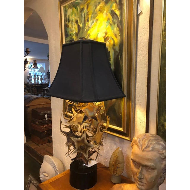 1960s Curtis Jere Style Brutalist Mid-Century Lamp For Sale - Image 9 of 11