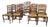 Vintage Lancashire Oak Dining Chairs with Ladder Back, 1920, Set of 12 For Sale