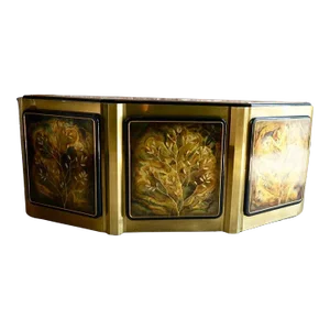 Mid-Century Berhard Rohne for Mastercraft "Tree of Life" Brass Cabinet