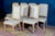 Italian White Decape Wood Chairs, 1970s, Set of 8 For Sale - Image 3 of 14