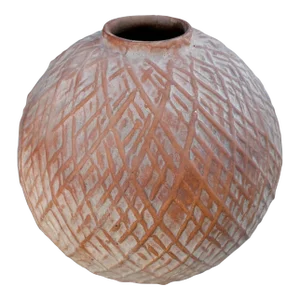 Vintage Terracotta Textured Vase
