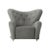 Set of 2 grey Hallingdal the Tired Man Lounge chair by Lassen Dimensions: W 102 x D 87 x H 88 cm Materials: Sheepskin...