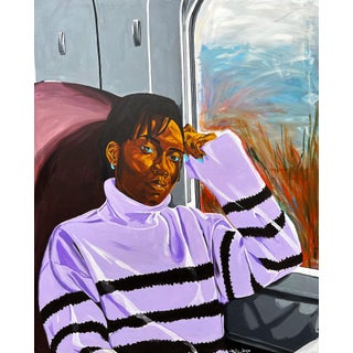 Been a Long Time on the Road, Acrylic Painting by Emmanuel Akolo (2023), Acrylic on Canvas For Sale