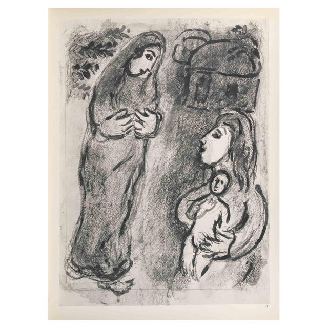 Marc Chagall, Agar, Sarah's Servant, Héliogravure, 1960 For Sale