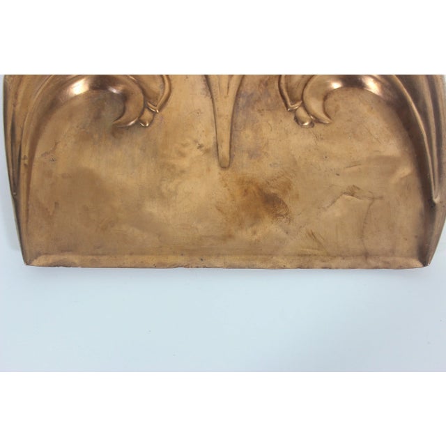 Vintage English Copper Crumb Tray Dustpan Dustpan Table or Floor Sweep Silent Butler For Sale - Image 6 of 8