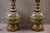 Electrified Kerosene Lamps in Glazed Earthenware with Gilt Bronze Mounts and Geometric Decor from Longwy, Late 19th Century, Set of 2 For Sale - Image 12 of 14