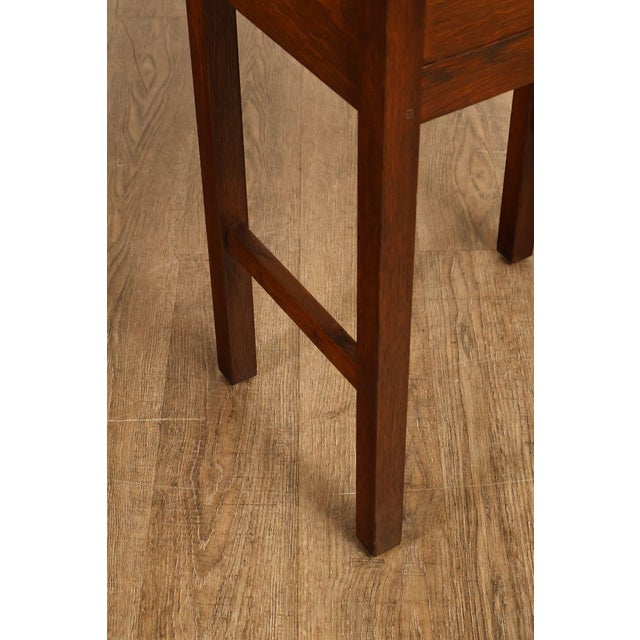 Wood L & JG Stickley Antique Mission Oak Nightstand #642 For Sale - Image 7 of 18
