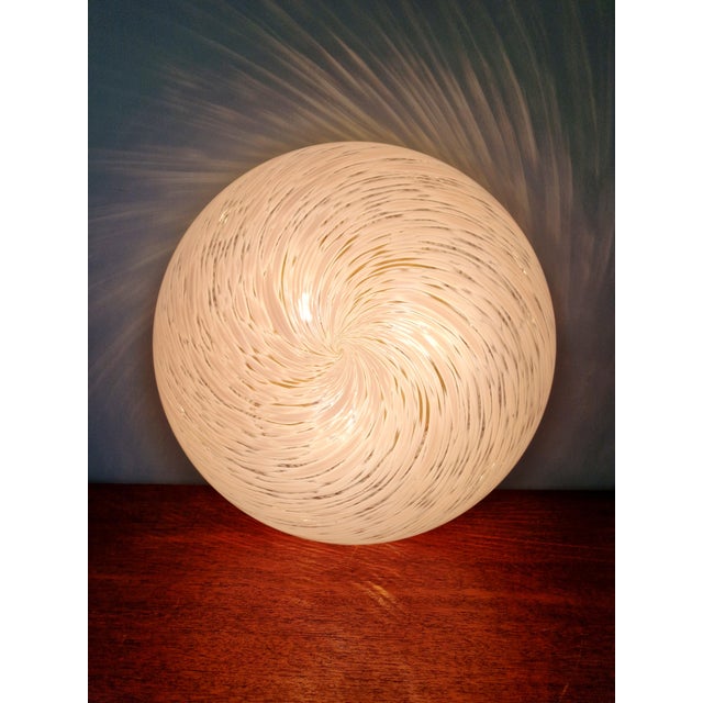 Ceiling Light in Brass and White Murano Glass, Hillebrand Lightning, 1970s from Hillebrand Lighting For Sale - Image 4 of 18