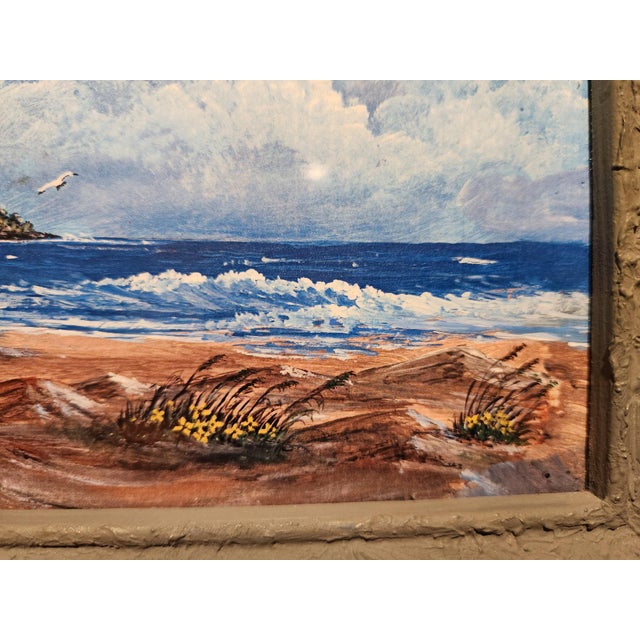 2000 - 2009 William Tyson Lighthouse Painting "A Perfect Home" - Framed Miniature For Sale - Image 5 of 9