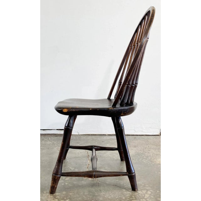 Antique Windsor Style Spindle Wood Chair For Sale In Kansas City - Image 6 of 12