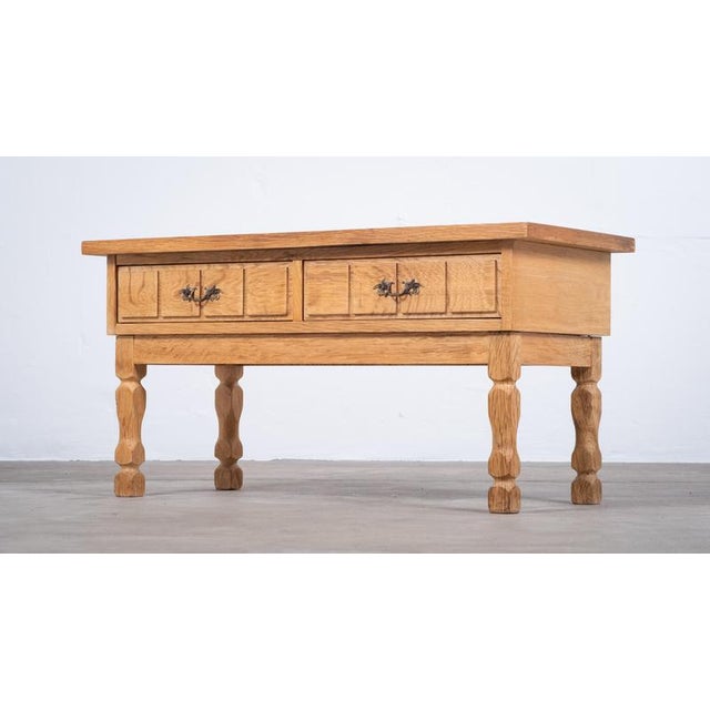 Oak Hall Piece with Tiles by Henning Kjærnulf, Denmark, 1960s For Sale - Image 4 of 11