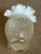 Mid-Century Modern Vintage Fenton Art Glass 6" Tall Opalescent Hobnail Vase Ruffled Top Circa 1960's For Sale - Image 3 of 12