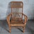 1960s Vintage Italian Rattan and Curved Bamboo Armchair, 1960 For Sale - Image 5 of 14