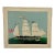 Large 1970s Nautical Crewel Embroidery Clipper Ship “Nantucket Whaler” — Period Execution of Erica Wilson Design, Framed American Folk Art For Sale