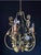 Iron and Ceramic Chandelier, 1960s For Sale - Image 3 of 12