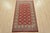 Tribal Bokhara Jaldar Rug 3′ X 5’3” Red Wool Tribal Hand-Knotted Oriental Carpet For Sale - Image 3 of 12
