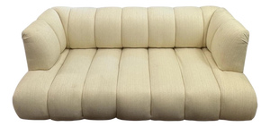 Vintage Creme Channel Sofa