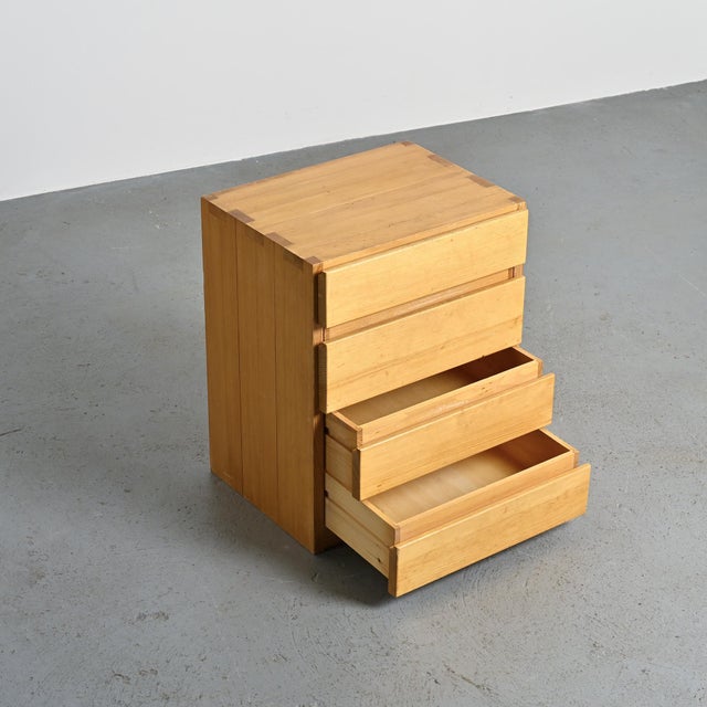 Pine Chest of Drawers from Maison Regain, France, 1970s For Sale - Image 4 of 9