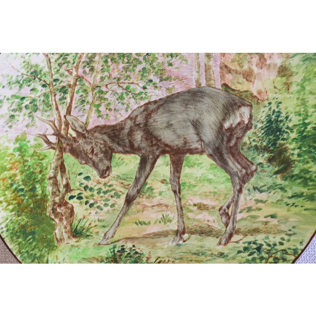 Large Wall Plate by Longchamp, 1890s For Sale - Image 5 of 9