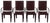 Leather Arcadia Dining Chairs from Arper, Italy 1980s, Set of 4 For Sale