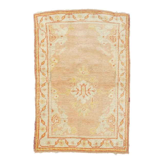 Antique Oushak Rug 2'5'' x 4'2'' For Sale