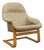 Danish Made Tan Leather Cantilever Armchair Vintage MCM by Verikon Furniture For Sale